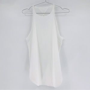 Lululemon High Neck Cut Out Tank in White Size 10